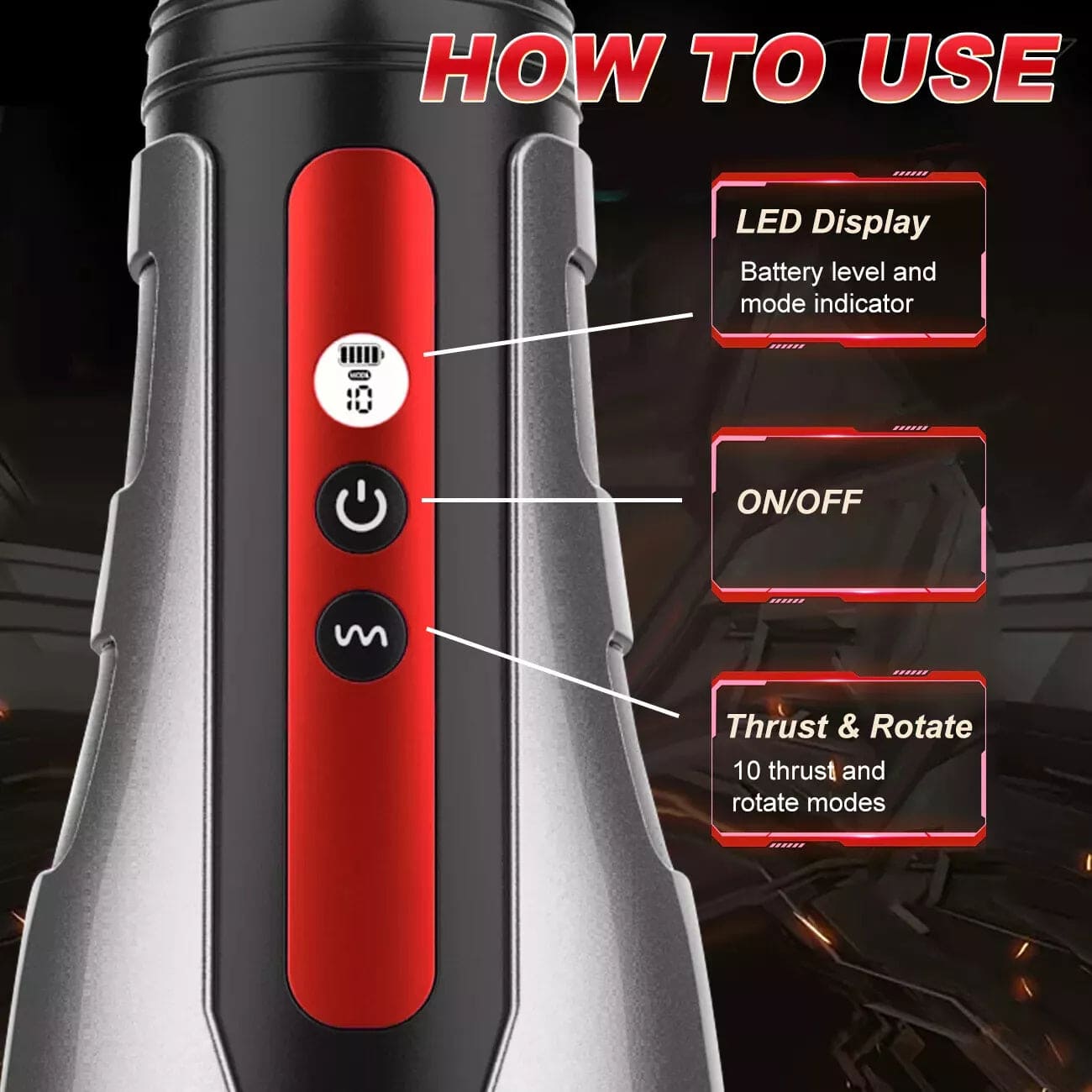 Male Masturbators Automatic HandsFree Telescopic Cup Sucking Stroker Men Sex Toy - secretera