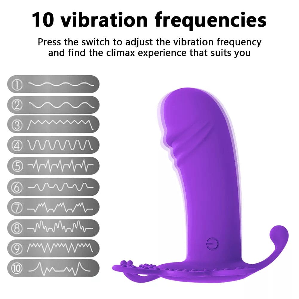 Remote Wearable Panties Dildo Vibrator G-Spot Massager Sex Toys for Women Female - secretera