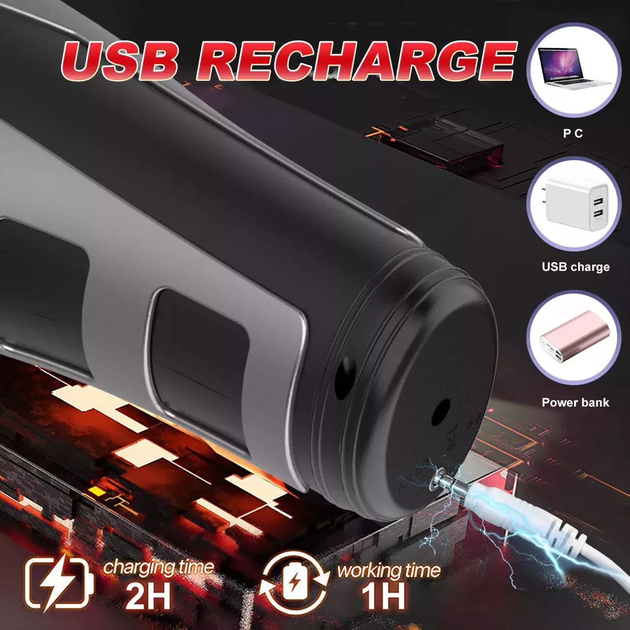 Male Masturbators Automatic HandsFree Telescopic Cup Sucking Stroker Men Sex Toy - secretera