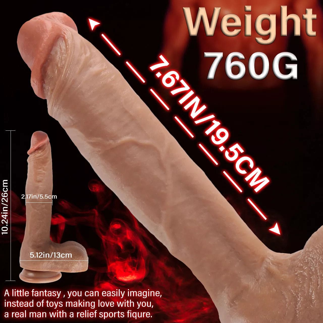 Realistic Dildo Cock Big Penis No Vibrator G-spot Butt Sex Toys For Women Couple - secretera