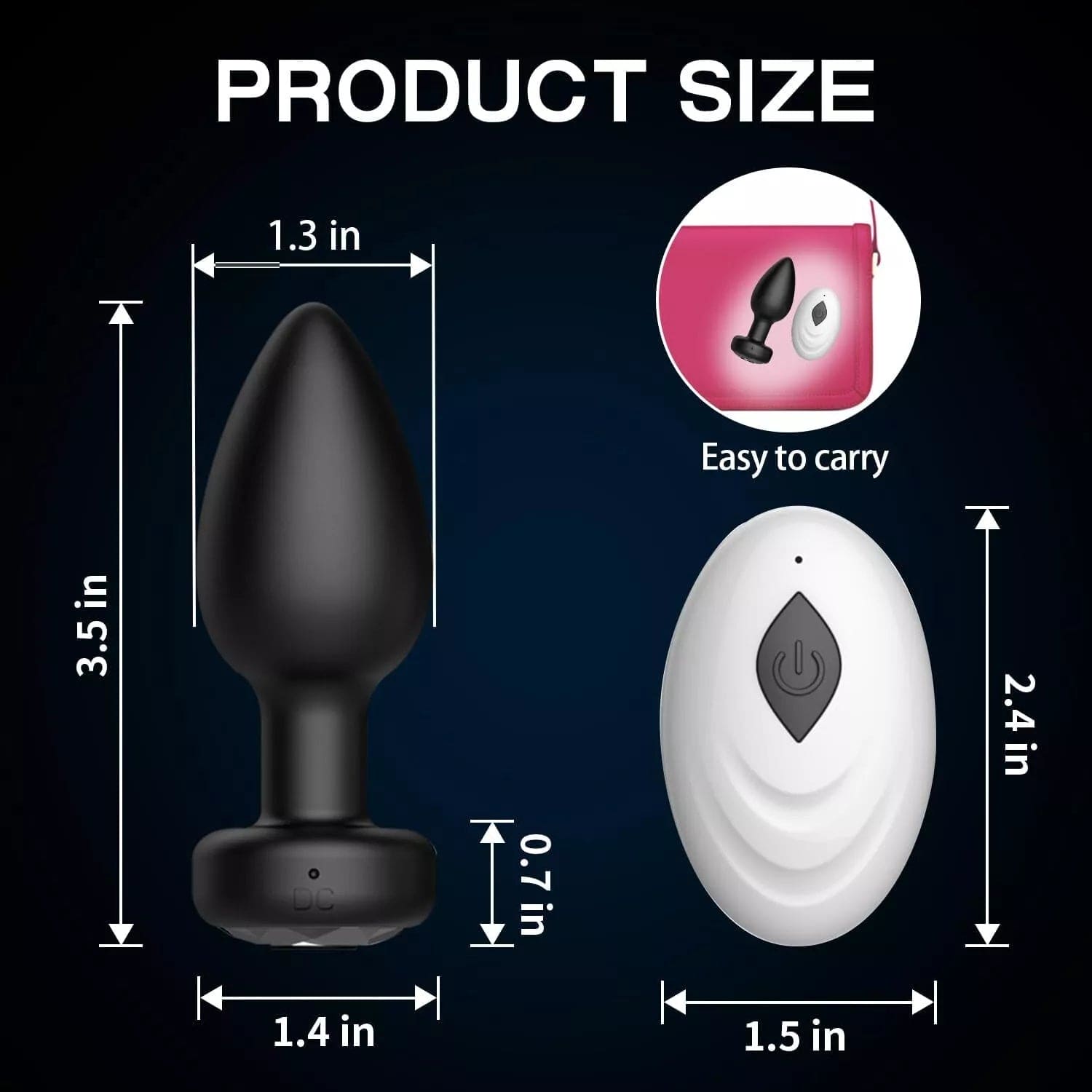 Sex Toys for Women Thrusting Anal Vibrator Prostate Massager Anal Butt Plug - secretera