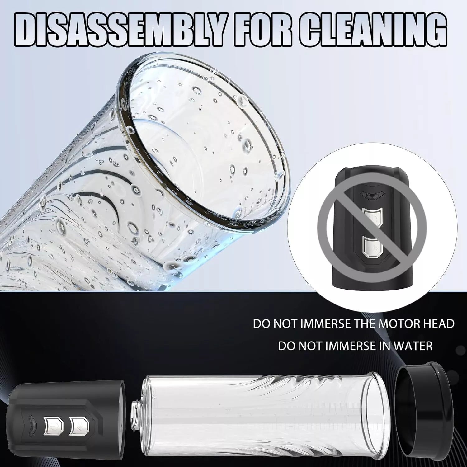 Updated Vacuum Electric Penis Pump Male Men Dick Enlarger ED Battery Operated - secretera