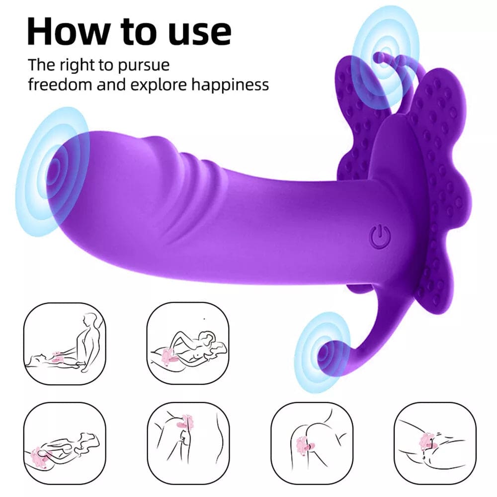 Remote Wearable Panties Dildo Vibrator G-Spot Massager Sex Toys for Women Female - secretera