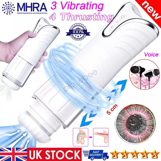 Automatic Sucking Male Masturbators Hands Free Pocket Pussy Male Stroker Sex Toy - secretera