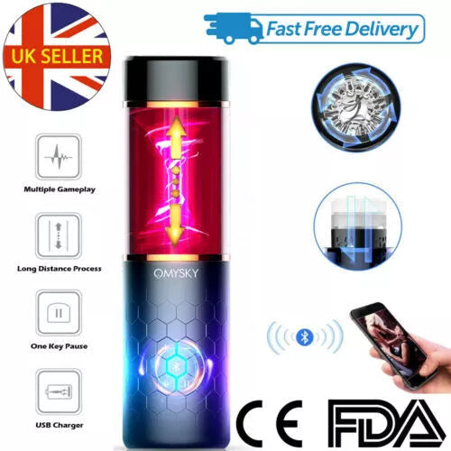 Electric Hands Free Male Masturbator Automatic Flesh Cup Stroker Sex Toy For Men - secretera