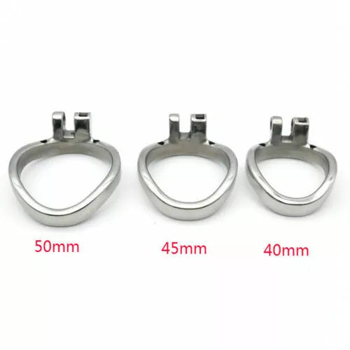 Penis Cock Cage Chastity Device Male Men Cock Lock Trainer Stainless Steel - secretera