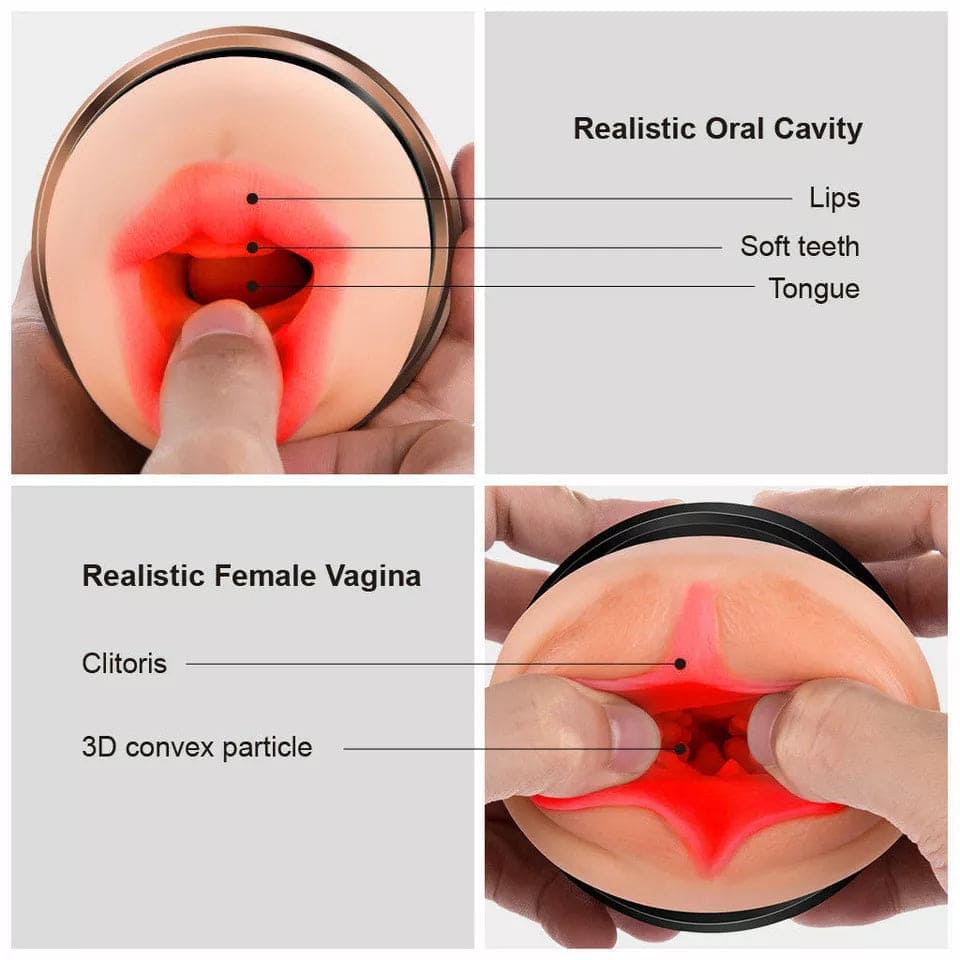 Automatic Handsfree Male Masturbator Cup Stroker Pocket Pussy for Men Sex Toy - secretera
