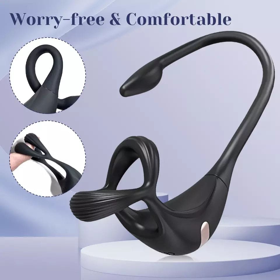 Remote Cock Ring Anal Butt Plug Vibrator Male Prostate Massager Sex Toys For Men - secretera