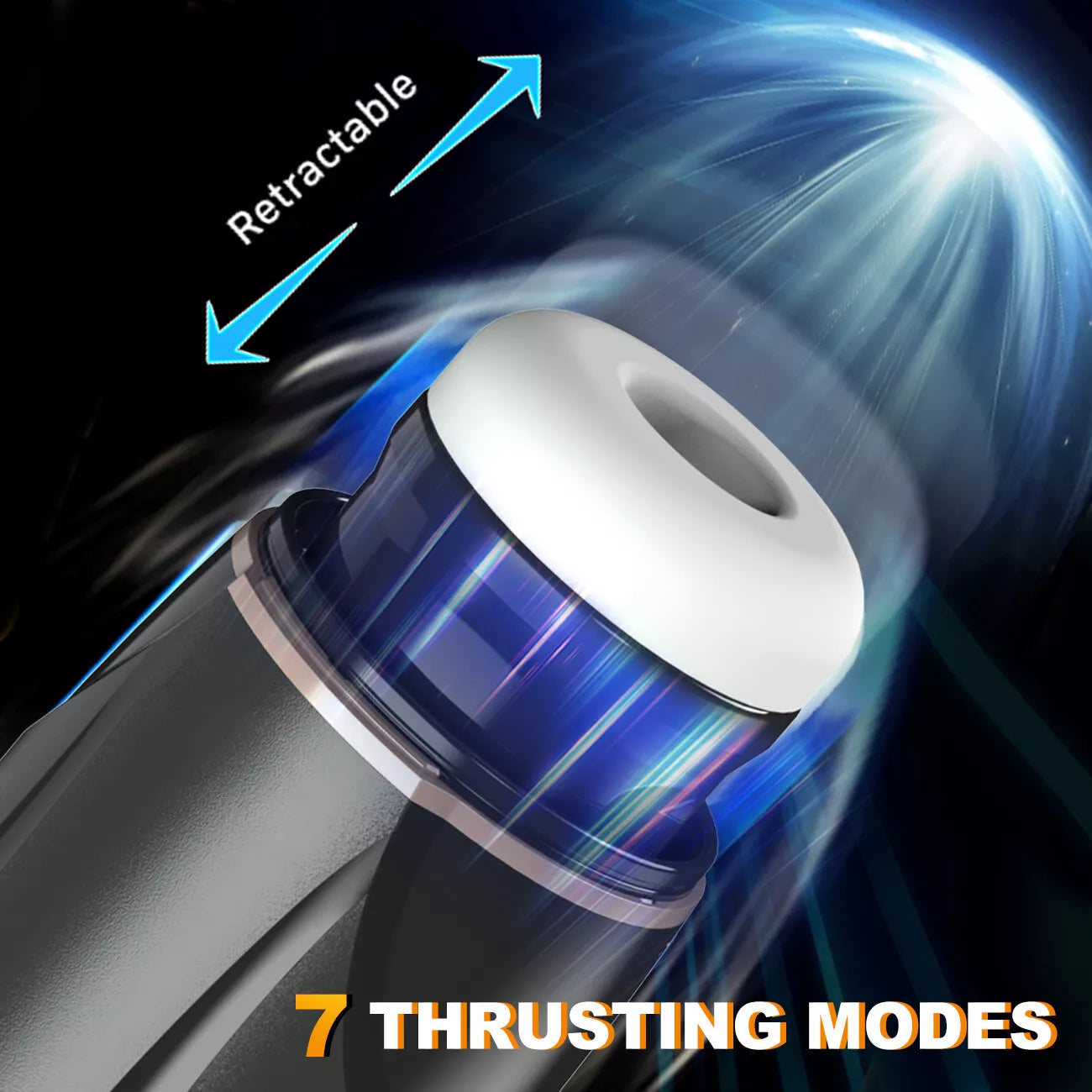Male Masturbaters Automatic HandsFree Vibrating Cup Sucking Stroker Men Sex Toys - secretera