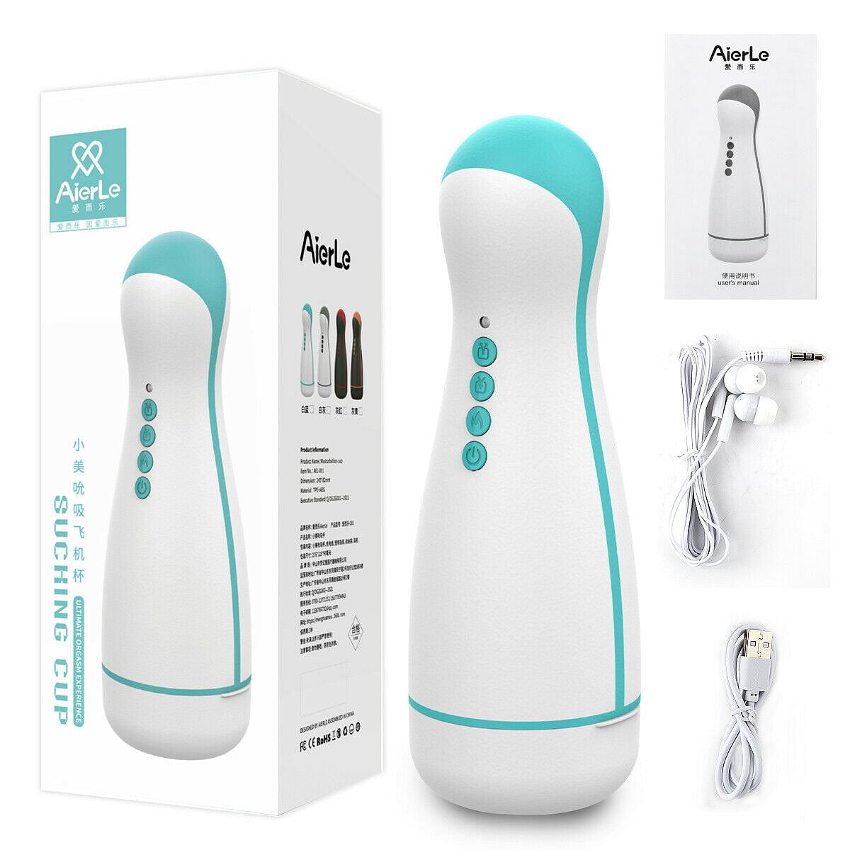 Sex Toy Vibrator Clip Suction Men Masturbation Cup Automatic Heated Oral Blowjob - Yourlovelychoices