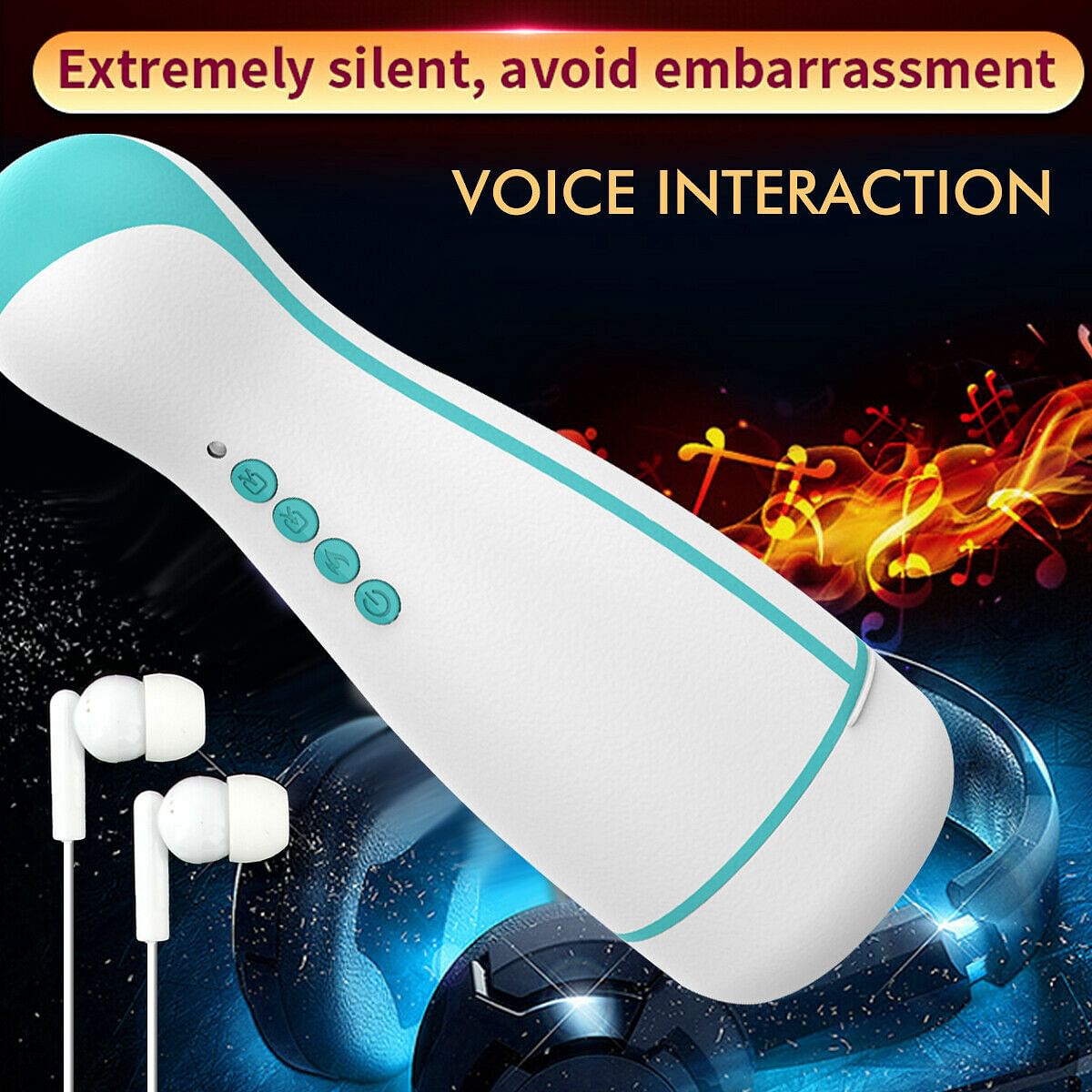 Sex Toy Vibrator Clip Suction Men Masturbation Cup Automatic Heated Oral Blowjob - Yourlovelychoices