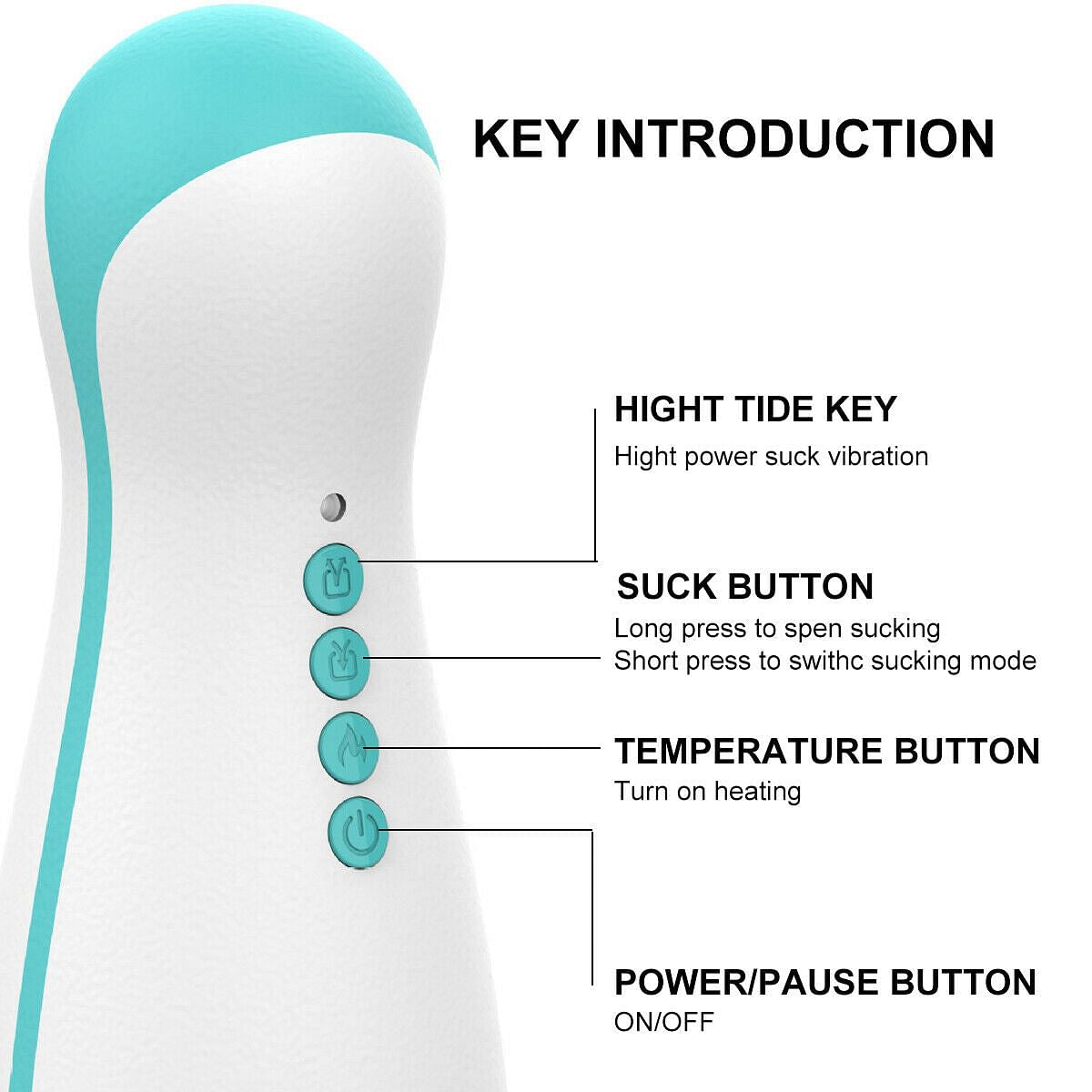Sex Toy Vibrator Clip Suction Men Masturbation Cup Automatic Heated Oral Blowjob - Yourlovelychoices
