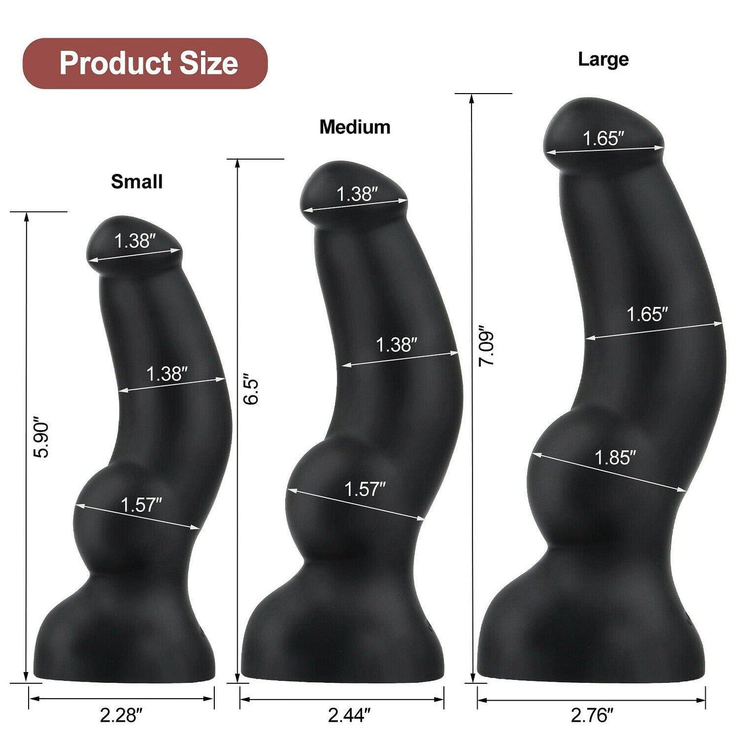 Larger Anal Dildo Suction Cup Sex Toys Vaginal Anal Plug Beads XL - Yourlovelychoices