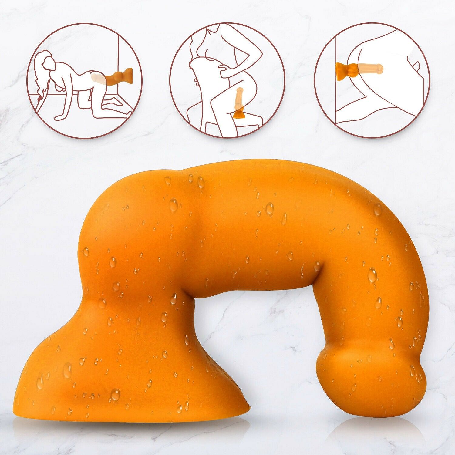 Larger Anal Dildo Suction Cup Sex Toys Vaginal Anal Plug Beads XL - Yourlovelychoices