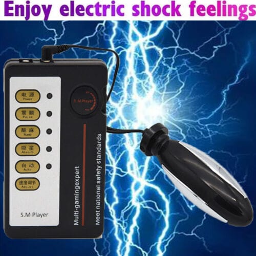 E-stim Shock Anal Plug Vibrator Butt Anus Sex Toys Electric Stimulation Massage - secretera