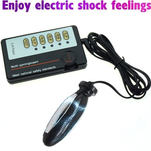 E-stim Shock Anal Plug Vibrator Butt Anus Sex Toys Electric Stimulation Massage - secretera